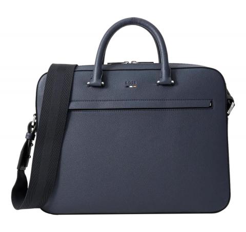 BOSS Borsa Uomo In Similpelle Martellata Con Logo Ray S Doc Case N 50536498 Colore Blu 468