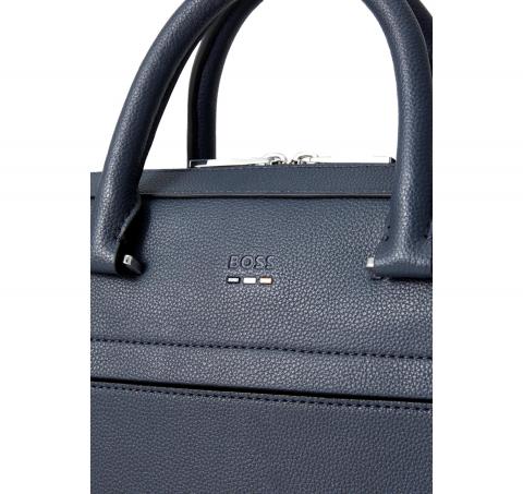 BOSS Borsa Uomo In Similpelle Martellata Con Logo Ray S Doc Case N 50536498 Colore Blu 468