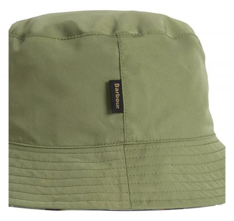 BARBOUR Cappello Uomo Bucket Reversibile Hutton Tartan MHA0839TN37 Colore Verde