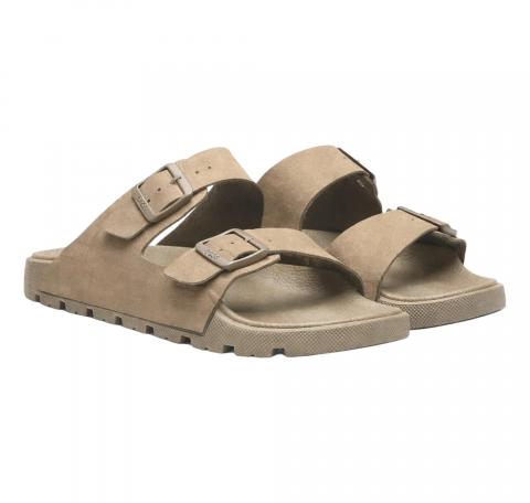 BOSS Sandali Uomo Slider Con Doppia Fascetta e Fibbie Con Logo Surfley Sand mf 50563157 Colore Beige
