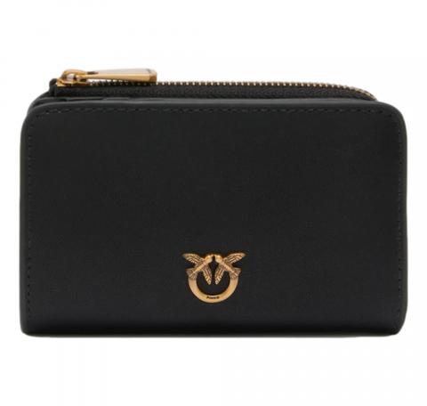 PINKO Portafoglio Donna Mini Wallet In Pelle 106206 Colore Nero Z99Q