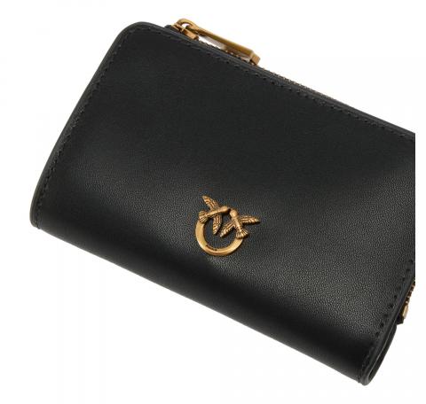 PINKO Portafoglio Donna Mini Wallet In Pelle 106206 Colore Nero Z99Q