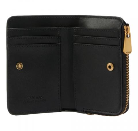 PINKO Portafoglio Donna Mini Wallet In Pelle 106206 Colore Nero Z99Q