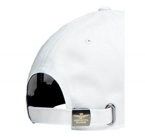 AERONAUTICA MILITARE Cappellino Uomo Con Ricamo Aquila Turrita 261HA1246UCT02261 Colore Bianco
