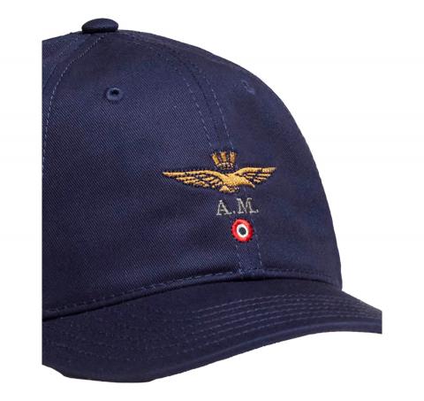 AERONAUTICA MILITARE Cappellino Uomo Con Ricamo Aquila Turrita 261HA1246UCT02261 Colore Blu