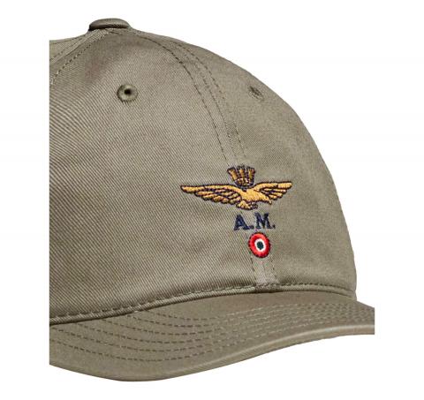 AERONAUTICA MILITARE Cappellino Uomo Aquila Turrita 261HA1246UCT02261 Colore Verde Oliva