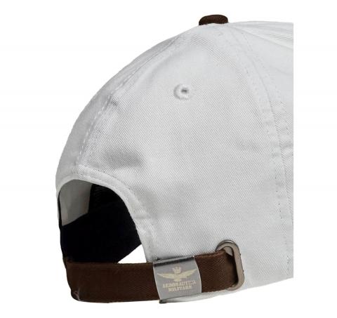 AERONAUTICA MILITARE Cappellino Uomo Color Block Con Ricami 261HA1248UCT03299 Colore Bianco