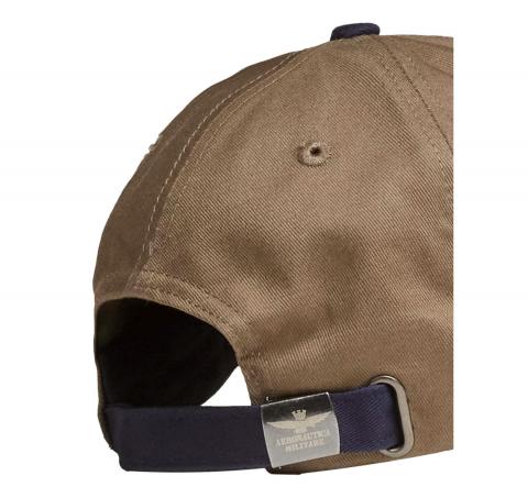 AERONAUTICA MILITARE Cappellino Uomo Color Block Con Ricami 261HA1248UCT03299 Colore Verde Scuro