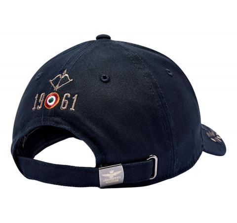 AERONAUTICA MILITARE Cappellino Uomo Con Ricami Frecce Tricolori HA1104UCT02261 Colore Blu