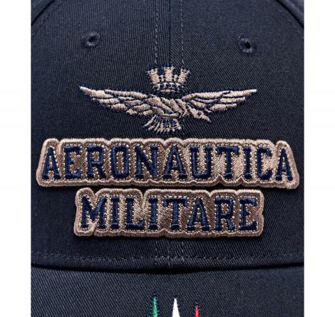 AERONAUTICA MILITARE Cappellino Uomo Con Ricami Frecce Tricolori HA1104UCT02261 Colore Blu