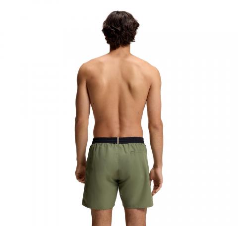 BOSS Boxer Uomo Da Mare Ad Asciugatura Rapida Con Logo Stampato Starfish 50514429 Colore Verde