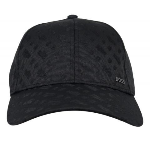 BOSS Cappellino Uomo In Tessuto Lavorato Con Monogrammi Zed M 50560339 Colore Nero