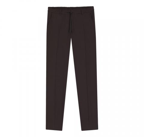 BOSS Pantalone Uomo Con Fit Affusolato In Misto Lino P Perin RDS WG 50561973 Colore Marrone