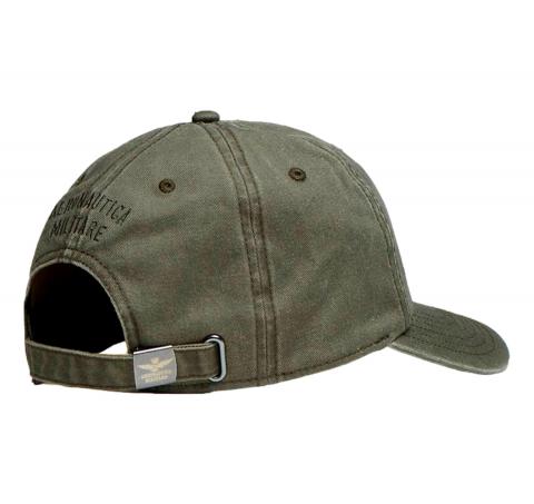 AERONAUTICA MILITARE Cappellino Uomo Con Aquila Turrita Metallica 261HA1244UCT02476 Colore Verde