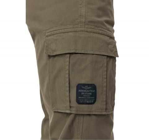 AERONAUTICA MILITARE Pantaloni Uomo Cargo Slim Fit 261PA1329UCT02443 Colore Verde