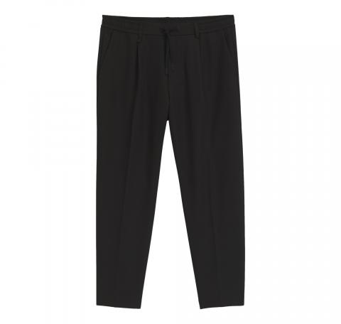 BOSS Pantalone Uomo Con Fit Affusolato In Tessuto Elasticizzato Idrorepellente T Convert Pleat 50539085 Colore Nero