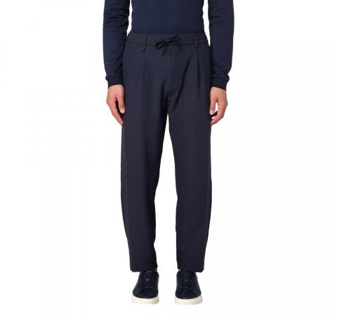 BOSS Pantalone Uomo Con Fit Affusolato In Tessuto Elasticizzato Idrorepellente T Convert Pleat 50539085 Colore Blu