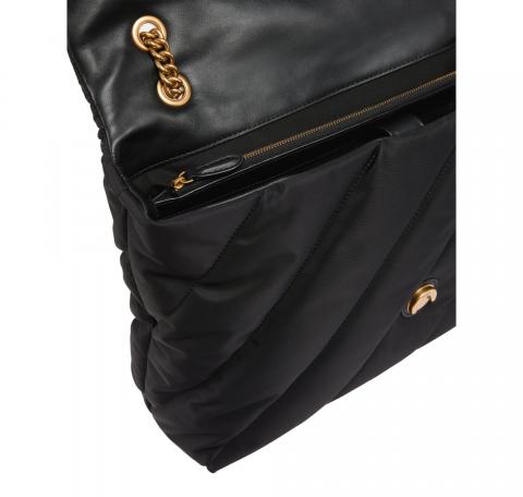 PINKO Borsa Donna Love Puff Extra In Nylon Trapuntato 103347 Colore Nero Z99Q