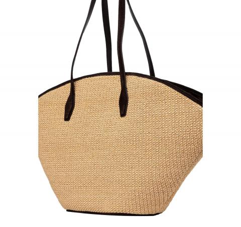 BOSS Borsa Donna Tote Bag In Raffia NUMAH MAXI Tote RF 50563844 Colore Beige