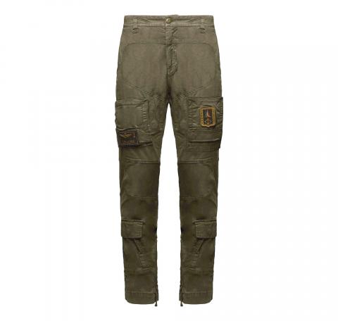 AERONAUTICA MILITARE Pantalone Uomo Anti G In Cotone PA1387UCT01493 Colore Verde Militare
