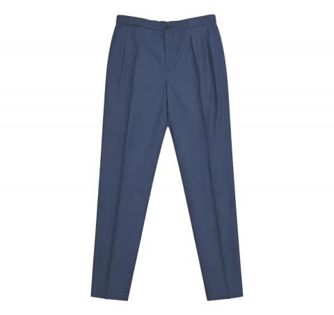 BOSS Pantalone Uomo Relaxed Fit Blu Lana Vergine Lavabile P-PhilC 262 50561975