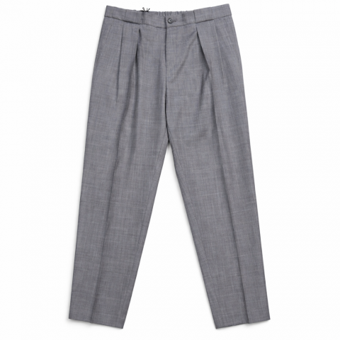 BOSS Pantalone Uomo Relaxed Fit Blu Lana Vergine Lavabile P-PhilC 262 50561975 Grigio