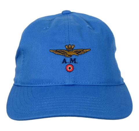 AERONAUTICA MILITARE Cappellino Uomo Con Ricamo Aquila Turrita 261HA1246UCT02261 Colore Celeste