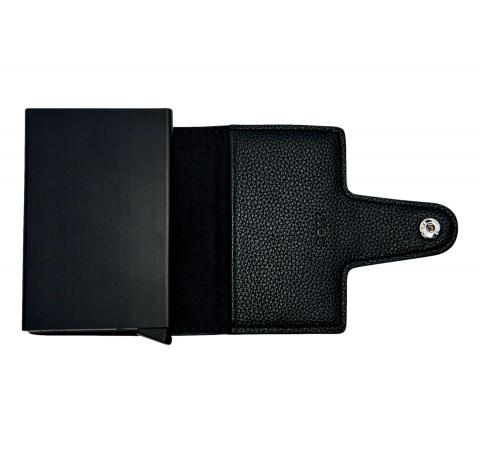 BOSS Portatessere Uomo Nero Secrid Ray 50554033 Similpelle RFID