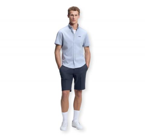 BOSS Bermuda Uomo Slim Fit In Tessuto Elasticizzato Idrorepellente S Commuter 50540337 Colore Blu Scuro