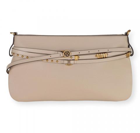 PINKO Borsa Donna Belt Bag Classic Vitello Morbido 106176 Colore Beige C50Q