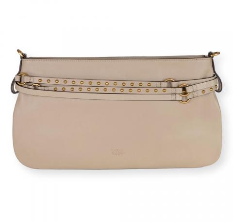 PINKO Borsa Donna Belt Bag Classic Vitello Morbido 106176 Colore Beige C50Q
