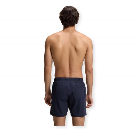 BOSS Boxer Da Mare Uomo Con Logo e Righe Iconic 50491594 Colore Blu Scuro