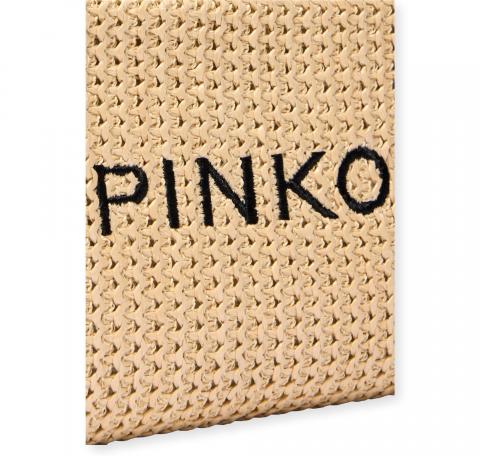 PINKO Necessaire Donna In Rafia 106717 Colore Paglia Beige HZ3Q