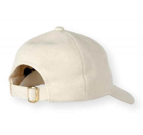 BOSS Cappellino Donna In Twill Di Cotone Con Logo In Metallo Regolabile Ari FB 50560412 Colore Avorio