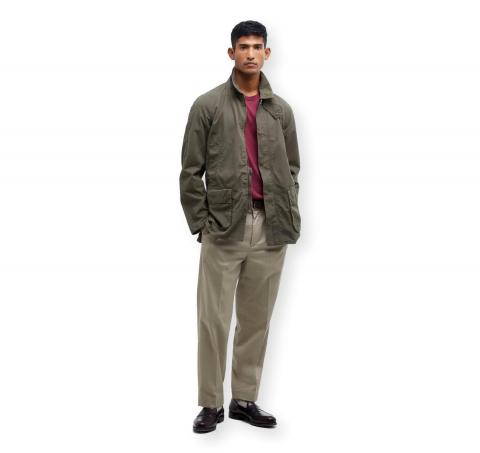 BARBOUR Giacca Uomo Ashby In Cotone MCA0792OL51 Colore Verde Oliva