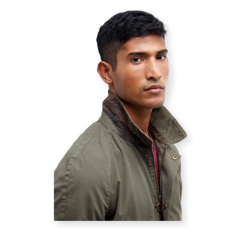 BARBOUR Giacca Uomo Ashby In Cotone MCA0792OL51 Colore Verde Oliva