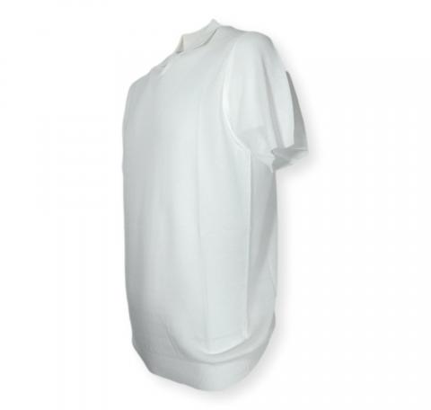 CASHMERE COMPANY Polo Uomo In Cotone E Lino C26S18 Colore Bianco 102