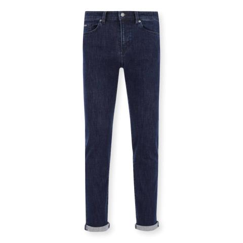 BOSS Jeans Pantalone Uomo Blu Scuro Slim Fit Cotone Stretch 50394638