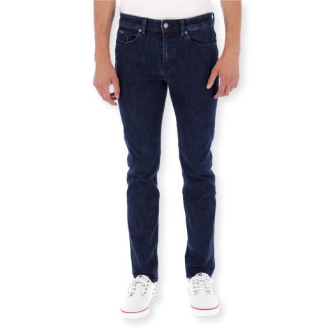 BOSS Jeans Pantalone Uomo Blu Scuro Slim Fit Cotone Stretch 50394638
