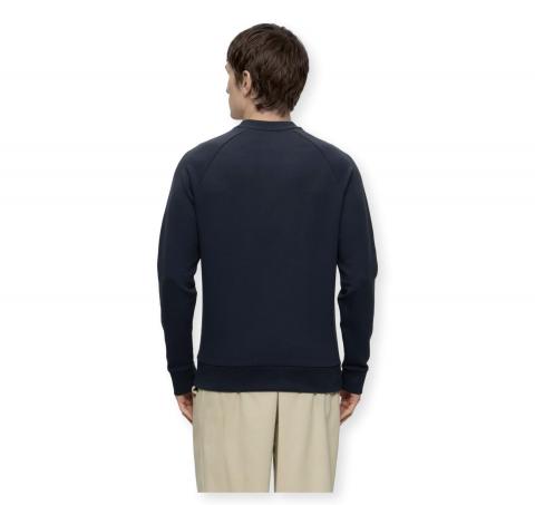 BOSS Felpa Uomo Girocollo In Cotone Elasticizzato Regular Fit Salbo 50565307 Colore Blu Scuro