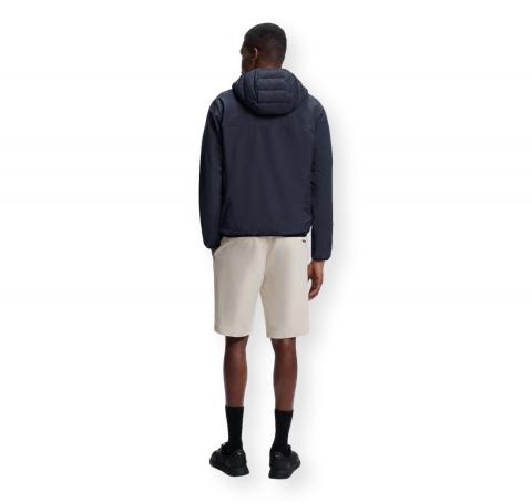 BOSS Giubbotto Uomo Idrorepellente con Cappuccio J Urbanex Hybrid HD 50541032 Colore Blu Scuro