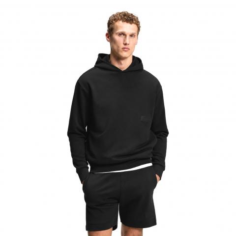 BOSS Felpa Uomo Relaxed Fit In French Terry Elegante SW Hoodie 50564113 Colore Nero