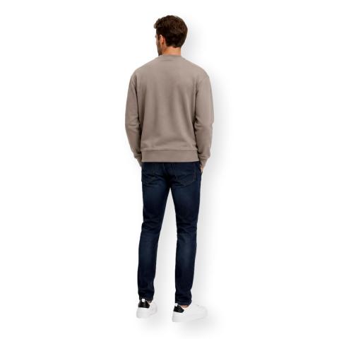 BOSS Felpa Uomo Girocollo In Cotone SW Crewneck 50564103 Colore Beige