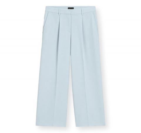 BOSS Pantalone Donna a Gamba Larga in Tessuto Elasticizzato C Tiwi2 50545580 Colore Celeste