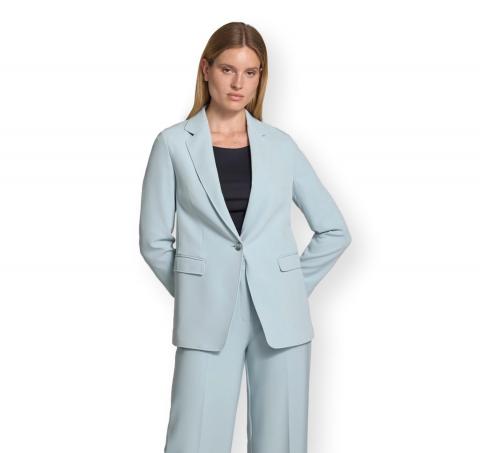 BOSS Blazer Donna Regular Fit in Crepe Elasticizzato C Jabla3 50549396 Colore Celeste