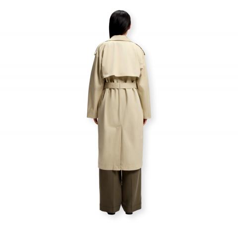 BOSS Trench Donna Relaxed Fit in Cotone Stretch Idrorepellente C Carelli1 50572749 Colore Beige