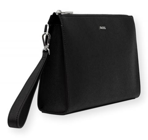 BOSS Borsa Uomo in Pelle con Zip Northon Clutch 50572464 Colore Nero