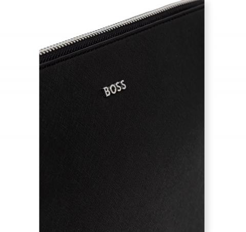 BOSS Borsa Uomo in Pelle con Zip Northon Clutch 50572464 Colore Nero