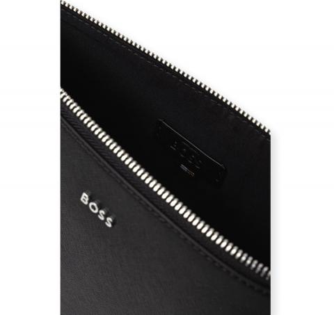BOSS Borsa Uomo in Pelle con Zip Northon Clutch 50572464 Colore Nero