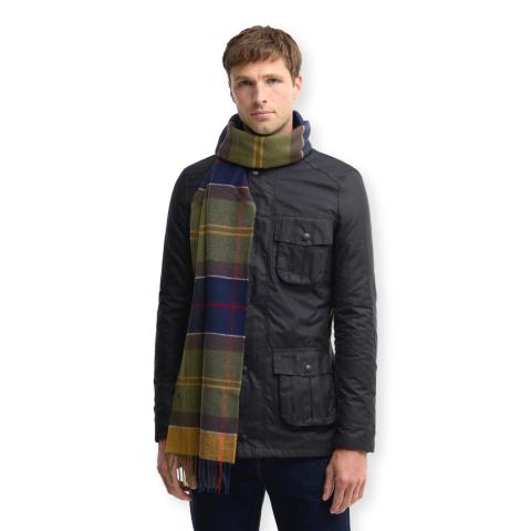 BARBOUR Inverness Sciarpa Tartan 100% Lana d'Agnello Classic USC0322TN111